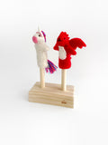 Finger Puppets: Fantasy + Puppet Stand