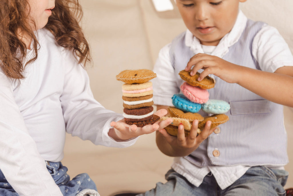 Juego de galletas y té