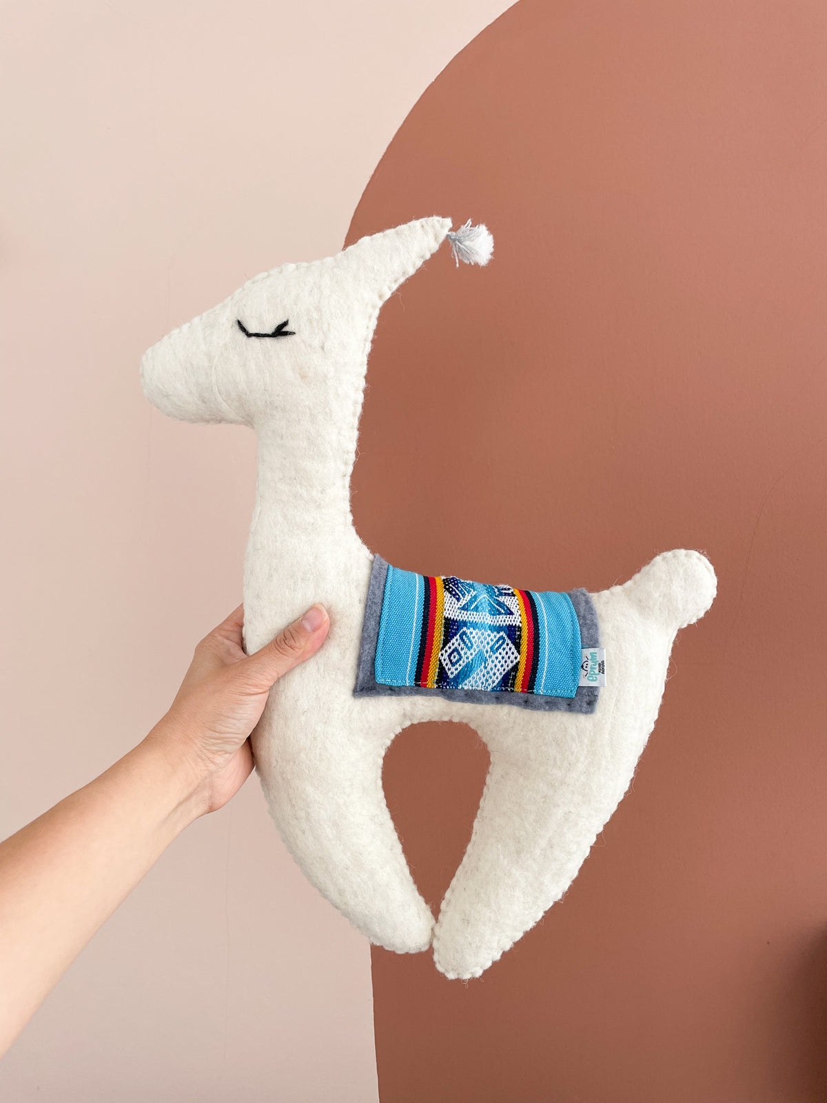 XL Aguayo Plush Llamita - Artisan Wool Felt